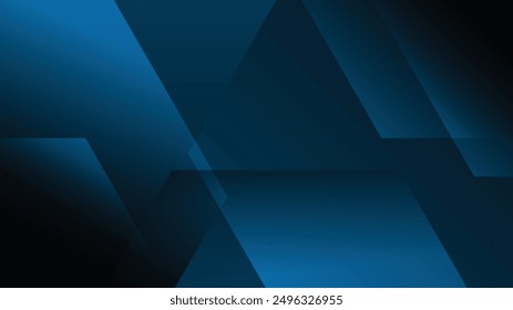 Diseño de Vector de fondo abstracto azul oscuro. Fondo azul marino con gradación de forma. Traje de fondo geométrico azul para Anuncio, telón de fondo, volante, etc.