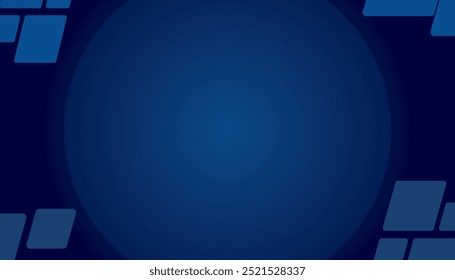 Dark Blue Abstract Background Vector, Simple and elegant vector background with a dark blue gradient and subtle geometric shapes. Perfect for corporate or professional designs.