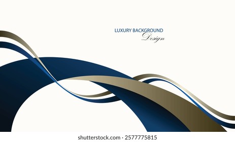 Dark blue abstract background vector design. Modern and luxury dark blue background. Blue line abstract.