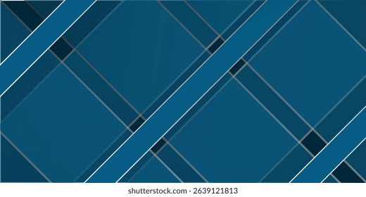 Dark blue abstract background vector design. Navy blue geometric background. Blue 3D geometric background. Modern background.