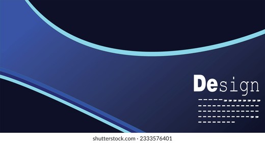 Dark Blue abstract background with wave lines. Modern gradient wave colorful background. Suitable for covers, posters, presentations, banners, websites and wallpapers