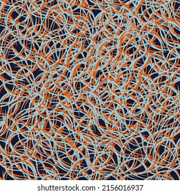 Fondo abstracto azul oscuro de líneas onduladas y curvas