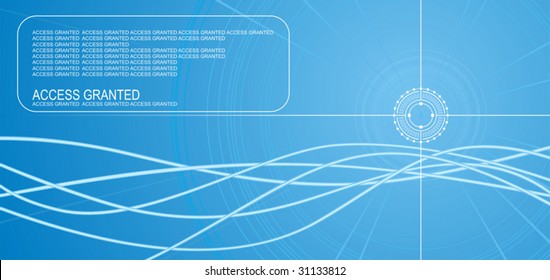 Dark blue abstract background with wavy elements