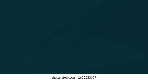 Dark blue abstract background.blue gradient geometric element. Dynamic wave lines graphic. Modern futuristic technology concept. 