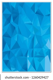 Dark blue abstract concept polygonal tech background. Vector digital art design eps 10 - Vector