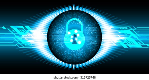 dark blue Abstract digital conceptual technology security background with lock. computer technology website internet web. infographics. lock, key, Padlock