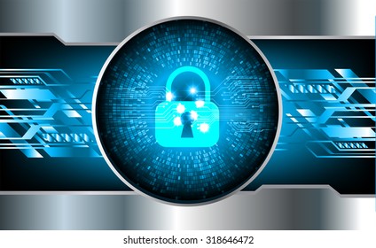 dark blue Abstract digital conceptual technology security background with lock. computer technology website internet web. infographics. lock, key, Padlock