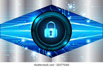 dark blue Abstract digital conceptual technology security background with lock. computer technology website internet web. infographics. lock, key, Padlock