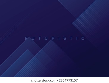dark blue abstract futuristic diagonal overlay layer technology background. minimalist modern geometric wallpaper design. dynamic shapes composition. vector illustration
