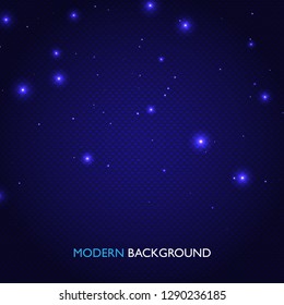 Dark blue abstract geometric background. Tech design composition.
