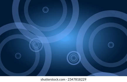 Fondo geométrico abstracto azul oscuro con líneas redondeadas para portada, folleto, folleto, pancarta, negocios, empresa. Ilustración del vector