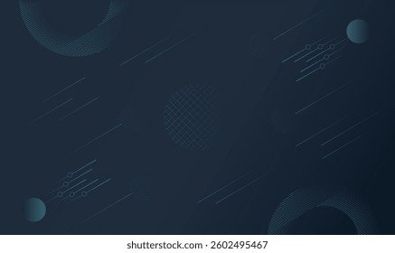 Dark Blue Abstract Geometric Background. Vector illustration.