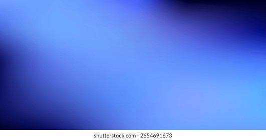 Fundo de gradiente abstrato azul escuro com desfoque suave e efeito de desvanecimento claro. Elegante textura moderna para tecnologia, web ou design de apresentação. Perfeito para o moderno. Vetor Eps10.
