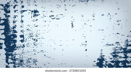 Un fondo de grunge abstracto azul oscuro presenta salpicaduras irregulares y líneas angustiadas a través de un gradiente más claro, creando un efecto texturizado y artístico para el uso del Diseño gráfico