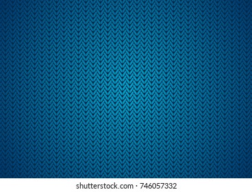 Dark blue abstract knitted texture vector background