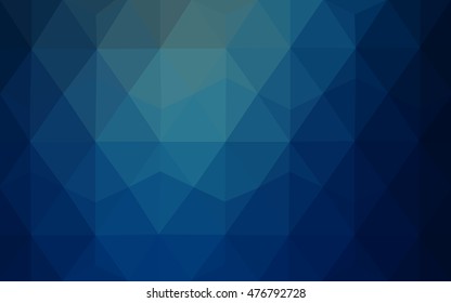 Dark blue abstract mosaic background. Glitter abstract illustration with an elegant design. Brand-new design for your business.