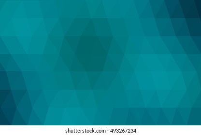 Dark blue abstract mosaic background. Shining illustration, which consist of triangles. The best triangular design for your business.