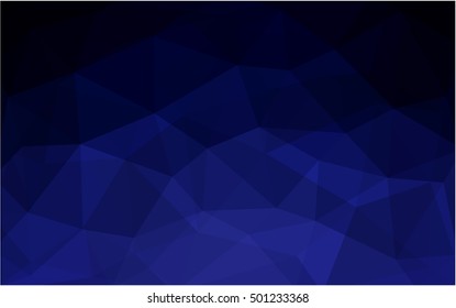 Dark blue abstract mosaic background. Glitter abstract illustration with an elegant design. A completely new design for your business.