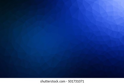 Dark blue abstract mosaic background. Glitter abstract illustration with an elegant design. A completely new design for your business.