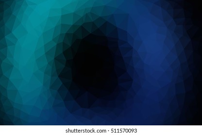 Dark blue abstract mosaic background. Shining colored illustration in a brand-new style. A completely new design for your business.