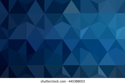 Dark blue abstract mosaic template. Colorful illustration in abstract style with gradient. Brand-new style for your business design.