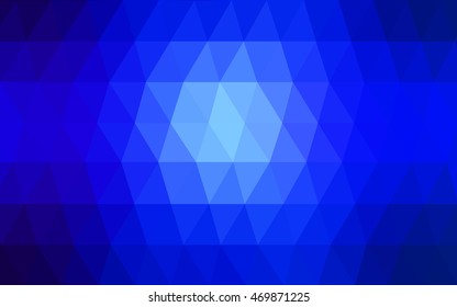 Dark blue abstract mosaic template. Colorful illustration in abstract style with gradient. Brand-new design for your business.