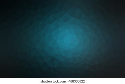 Dark blue abstract mosaic template. Shining illustration, which consist of triangles. The template can be used as a background for cell phones.
