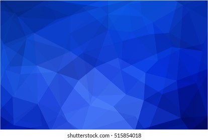 Dark blue abstract mosaic template. Glitter abstract illustration with an elegant design. The template can be used as a background for cell phones.