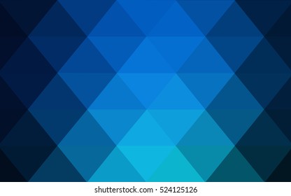 Dark blue abstract mosaic template. Brand-new colored illustration in blurry style with gradient. A completely new design for your business.