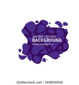 Dark blue abstract pattern with place for text. Dynamical colored forms. Gradient banners with flowing liquid shapes. Template for the design of logo, flyer or presentation. Vector illustration