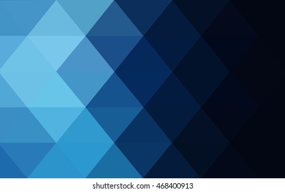 Dark blue abstract polygonal background. Geometric illustration in Origami style with gradient.  The elegant pattern can be used as part of a brand book.