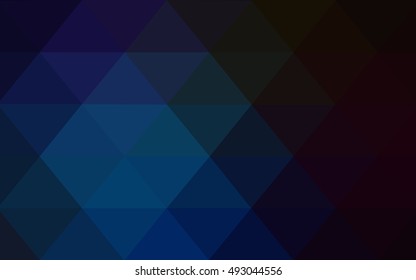 Dark blue abstract polygonal background. Colorful illustration in abstract style with gradient. A new texture for your design.