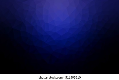 Dark blue abstract polygonal background. An elegant bright illustration with gradient. Triangular pattern for your business design.