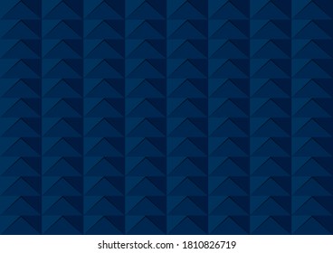 Dark blue abstract polygonal mosaic tech background. Vector geometric low poly design