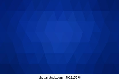 Dark blue abstract polygonal template. A vague abstract illustration with gradient. A new texture for your design.