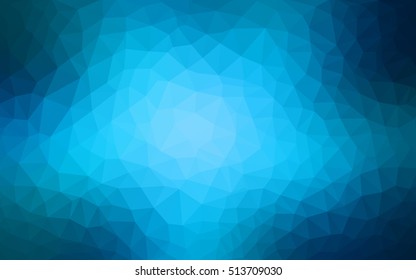 Dark blue abstract polygonal template. A completely new color illustration in a vague style. Brand-new design for your business.