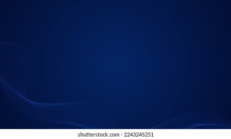Dark blue abstract ripple vector background