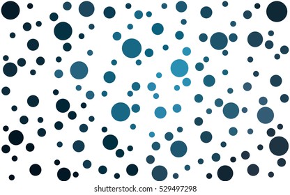 DARK BLUE abstract seamless pattern with circles. Geometry pattern for fabric. Textile background. Stock vector.