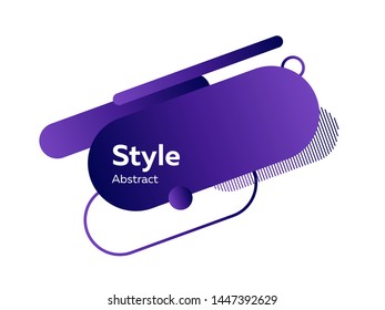 Dark blue abstract shapes with hatching. Dynamical colored forms and line. Gradient banners with flowing liquid shapes. Template for the design of logo, flyer or presentation. Vector illustration