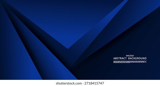 Fondo cuadrado abstracto azul oscuro. Fondo de patrón simple con sombras superpuestas. Vector eps10