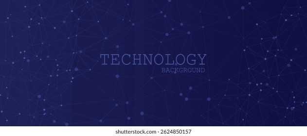 Dark Blue Abstract Technology Background