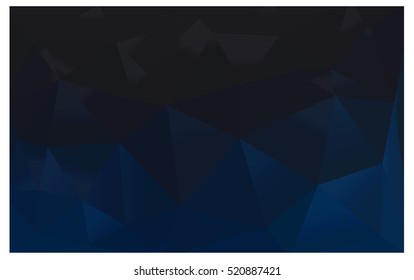DARK BLUE abstract textured polygonal background. Vector blurry triangle design. Pattern can be used for background.