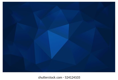 DARK BLUE abstract textured polygonal background. Vector blurry triangle design. Pattern can be used for background.