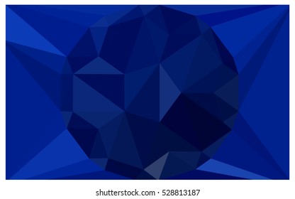 DARK BLUE abstract textured polygonal background. Vector blurry triangle design. Pattern can be used for background.