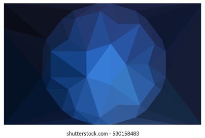 DARK BLUE abstract textured polygonal background. Vector blurry triangle design. Pattern can be used for background.