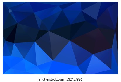 DARK BLUE abstract textured polygonal background. Vector blurry triangle design. Pattern can be used for background.