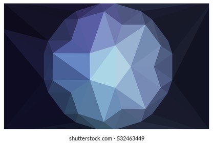 DARK BLUE abstract textured polygonal background. Vector blurry triangle design. Pattern can be used for background.