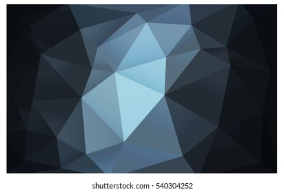 DARK BLUE abstract textured polygonal background. Vector blurry triangle design. Pattern can be used for background.