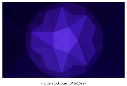 DARK BLUE abstract textured polygonal background. Vector blurry triangle design. Pattern can be used for background.