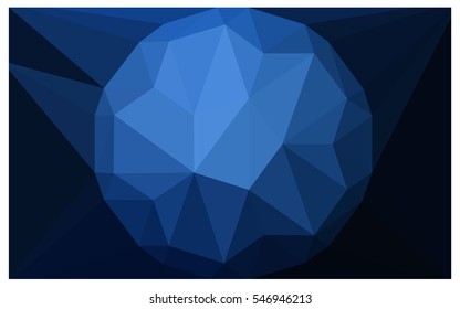 DARK BLUE abstract textured polygonal background. Vector blurry triangle design. Pattern can be used for background.